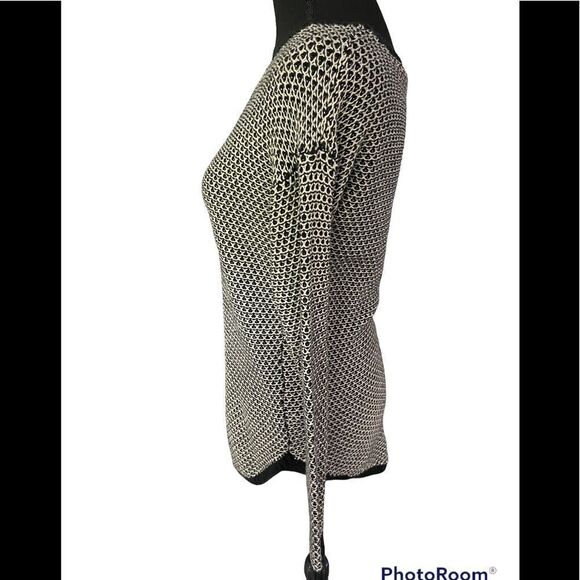 SPENDID crew neck rounded bottom hem cotton /rayon/silk blend knit sweater sz XS - Picture 3 of 5